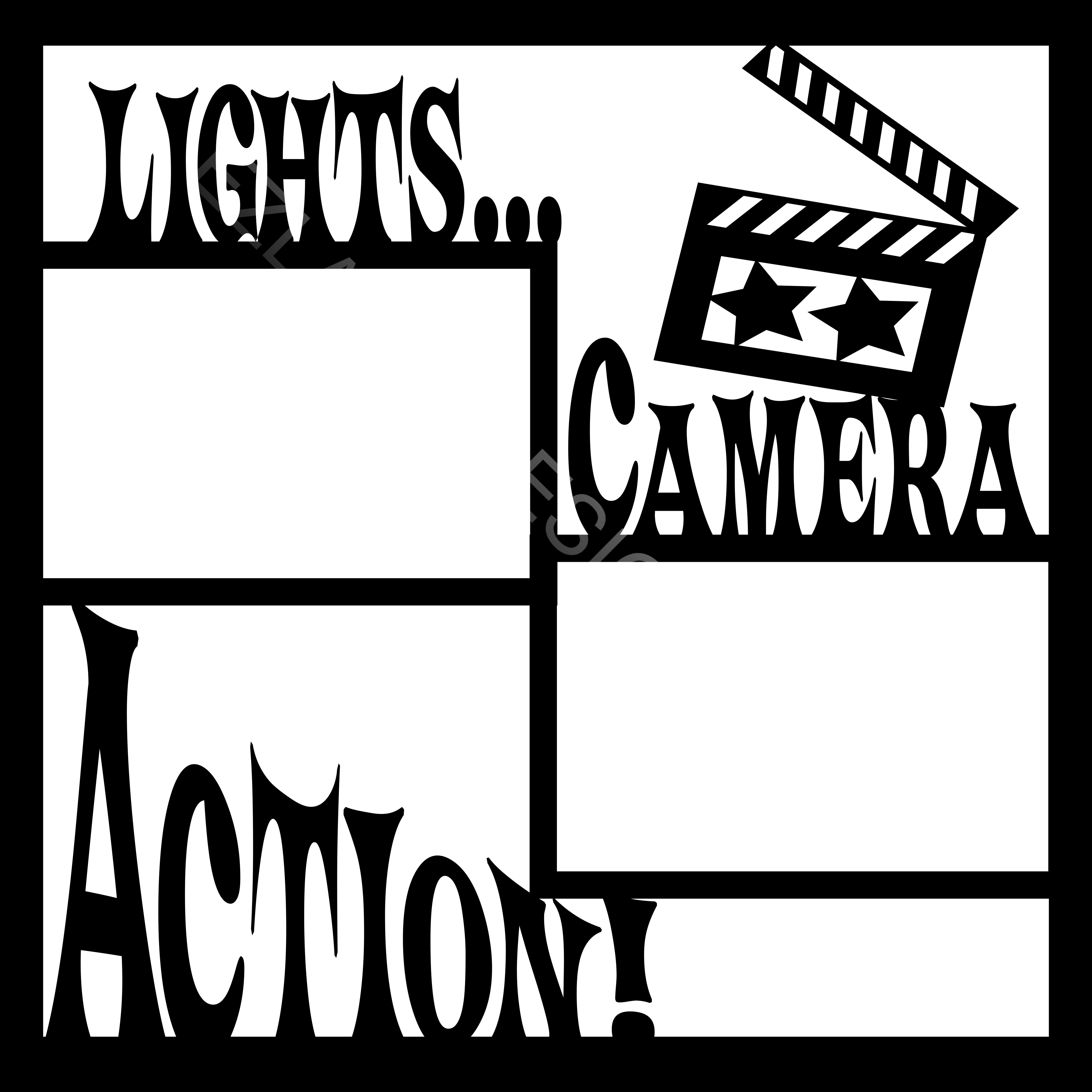 lights camera action png